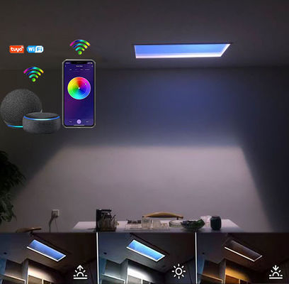 खरीदें कार्यालय के लिए सीआरआई 90 6000 एलएम कृत्रिम सूरज की रोशनी पैनल 110 वीएसी सर्कडियन लय ऑनलाइन निर्माण