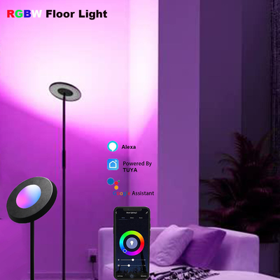 खरीदें सीसीटी 2700K-5000K RGB कॉर्नर फ्लोर लैंप एलेक्सा वॉयस कंट्रोल 24V Dimmable ऑनलाइन निर्माण
