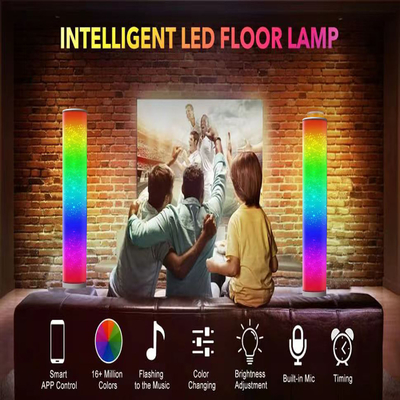 खरीदें पॉलीप्रोपाइलीन 20W RGB कॉर्नर फ्लोर लैंप स्मार्ट फोन ऐप कंट्रोल 16 मिलियन कलर्स: ऑनलाइन निर्माण