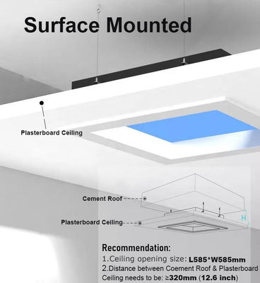 बहुमुखी अनुप्रयोगों के लिए 75W फ्लैट पैनल नाइट लाइट CCT 2100K-7500K