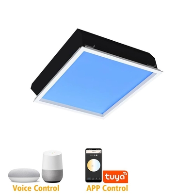Tuya Control 8000lm आर्टिफिशियल डेलाइट पैनल, 200W LED स्काई सीलिंग पैनल लाइट