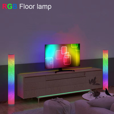 Dimmable स्टैंडिंग RGB कॉर्नर फ्लोर लैंप ऐप कंट्रोल 44.5x14x14CM