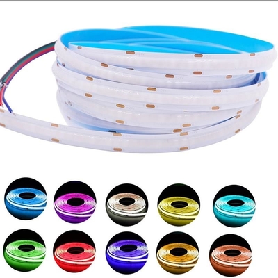 डिजिटल 630LED/M PCB RGB COB LED स्ट्रिप 12V 15W चौड़ाई 10mm टिकाऊ