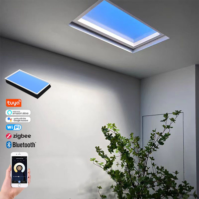 आर्टिफिशियल डेलाइट फॉक्स स्काईलाइट लाइटिंग CCT 6500K Dimmable Tuya Smart Wifi