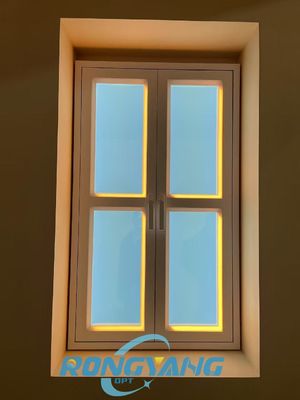 स्मार्ट कंट्रोल स्काईलाइट सीलिंग लाइट सूर्योदय से सूर्यास्त का अनुकरण करती है, दीवार पर लगाने योग्य L1332*W781*H66mm AC100-240V