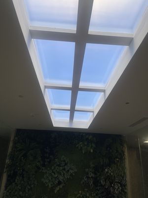 150W बिजली खपत वाले एलईडी लाइट स्रोत और एम्बेडेड इंस्टॉलेशन विधि के लिए एम्बेडेड कृत्रिम एलईडी स्काईलाइट